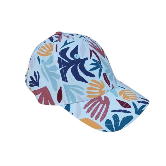 Gyal Bashy NWOT Groovy Palms Colorful Patterned Baseball Cap - Picture 1 of 5